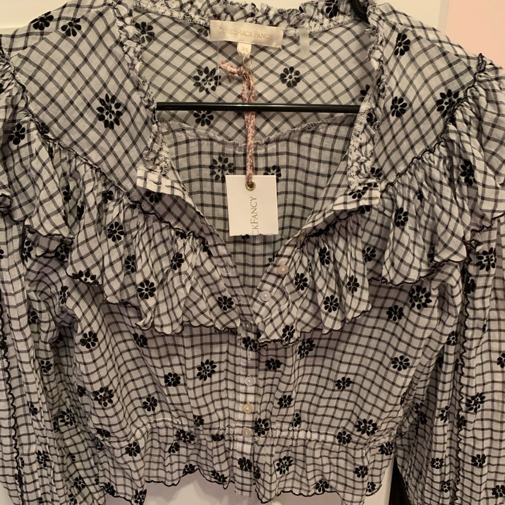 SOLD ❌❌LoveShackFancy Ruffle Popover Top